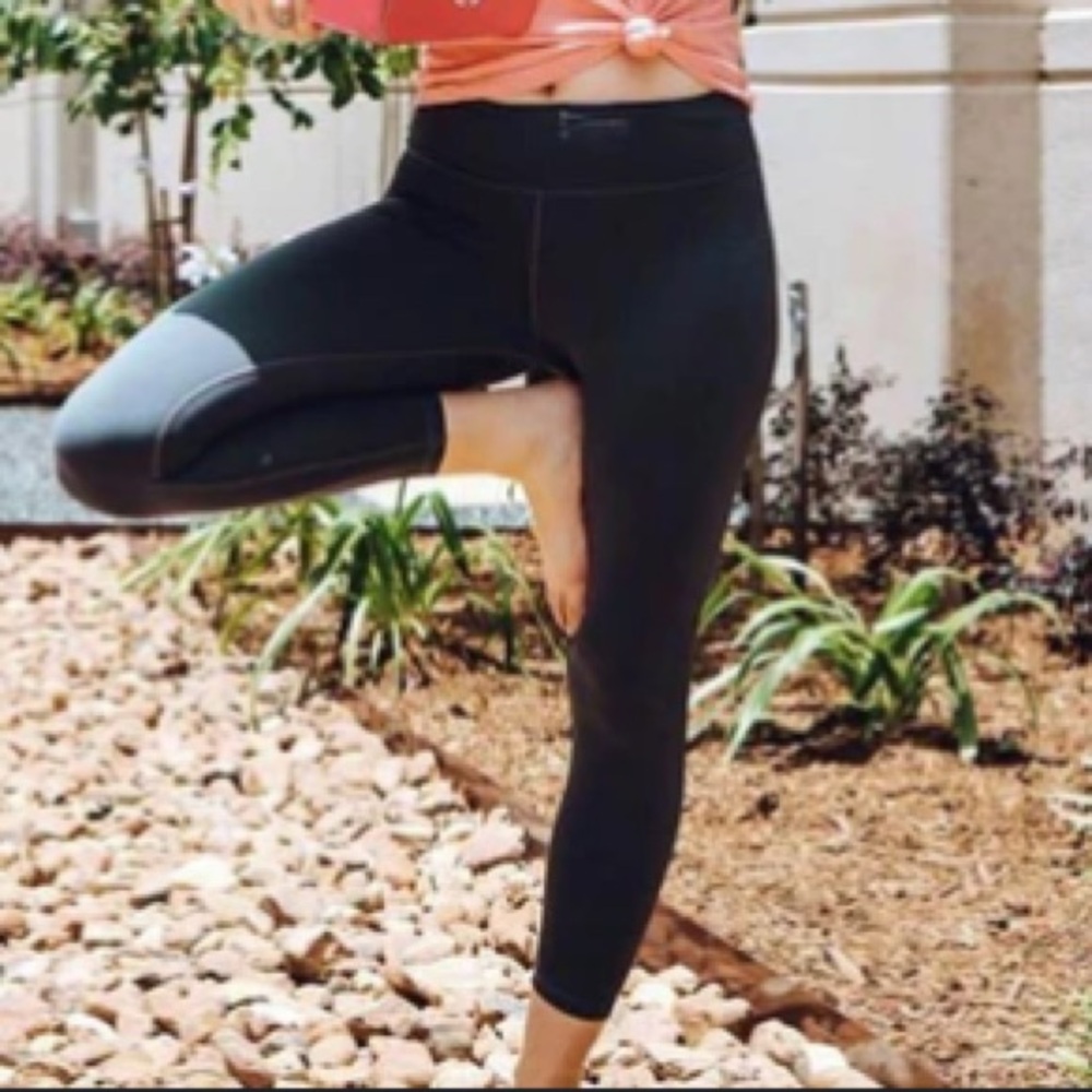 PINK YOGA VS Women Black Leggings Pants | S